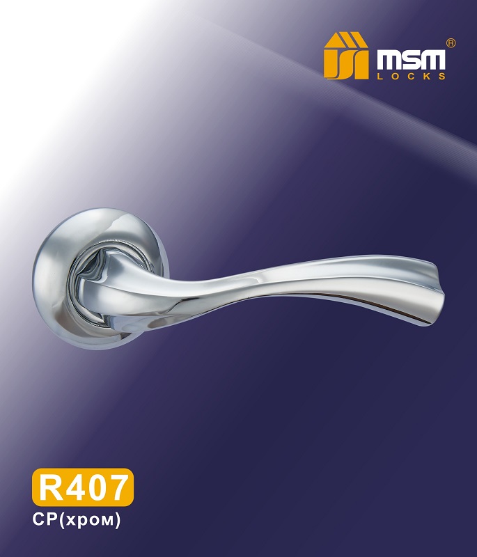 Ручки раздельные MSM R407 CP (Хром) на круглом основании