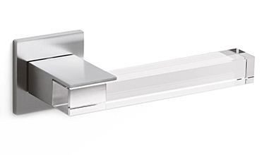 Ручки раздельные Olivari Ice Cube Basse M223 M6 (мат.хром/хрусталь)