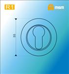 Накладка под цилиндр MSM R1 BR/CP (коричневый/хром)