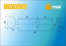 Цилиндровый механизм Msm CW90 PB 55*35 кл-верт (латунь) перфо