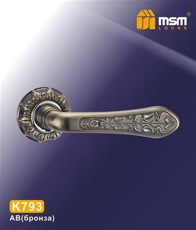 Ручки раздельные MSM K793 AB (бронза) на круглом основании
