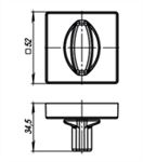 Фиксатор Armadillo (Армадилло) WC-BOLT BK6 USQ CP-8 (xром)