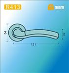 Ручки раздельные MSM R413 PB/SB (Полированная латунь/Матовая латунь) на круглом основании