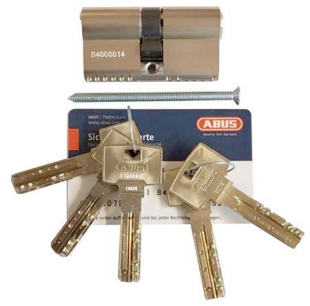 Механизм цилиндровый Abus Bravus 4000 MX (Абус) 90 мм (45*45) никель, кл/ключ