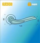 Ручки раздельные MSM R400 AС/PB (Медь/Полированная латунь) на круглом основании