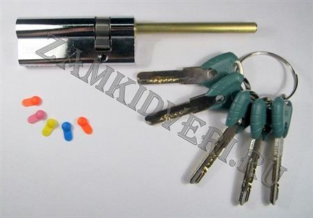 Механизм цилиндровый Crit P-238 75 мм (50*25Ш) кл/шток (хром)