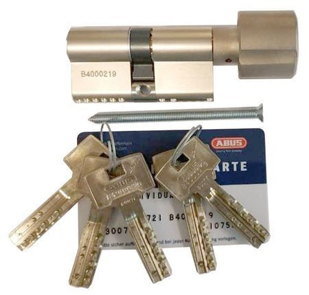 Механизм цилиндровый Abus Bravus 4000 MX (Абус) 85 мм (35*50) никель, кл/вертушка
