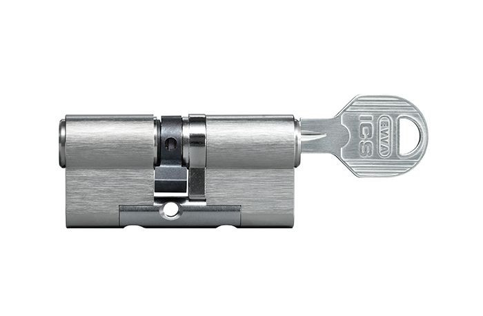 Цилиндр Evva ICS 92 мм 36x56 ключ-ключ (никель)
